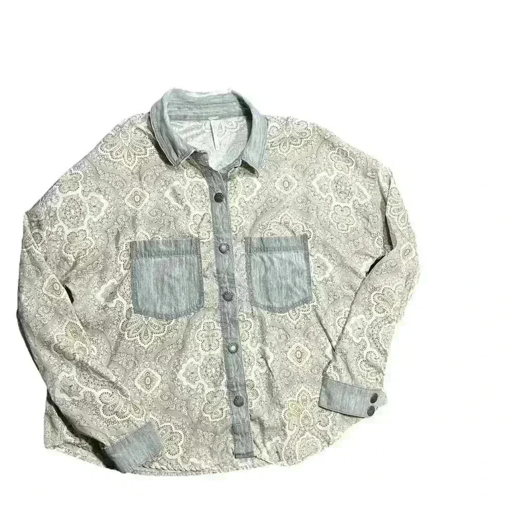 Free People Western Wear Button Down